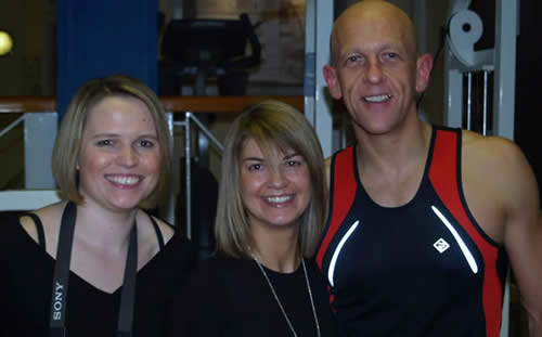 From left - Zoe , Katy and Andy .