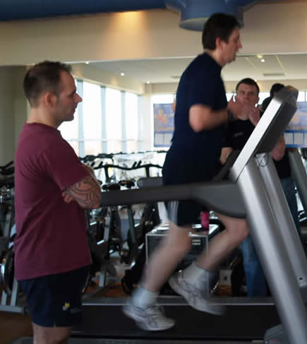 Daryl Fitches from the Marlow Club pushing me through my paces at a time trial.