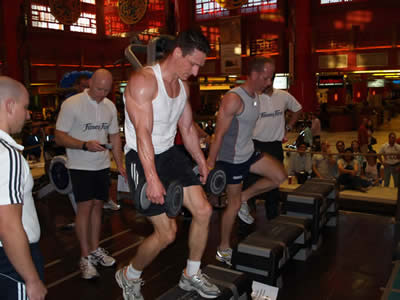 Darren Robson (near) Will Whitmore (far right)