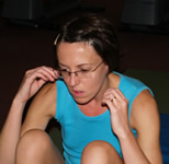 Sarah Connolly on her way to complete 3000 sit ups
