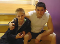 My son Luke and me.