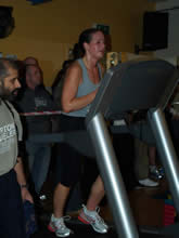 Trudi on the treadmill