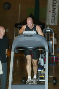 Steve on the treadmill