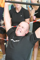 Nelson on the shoulder press