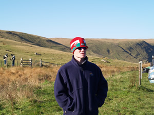 Hywel before the race