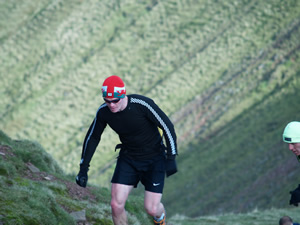 Hywel on the slopes of Pan-Y - Fan
